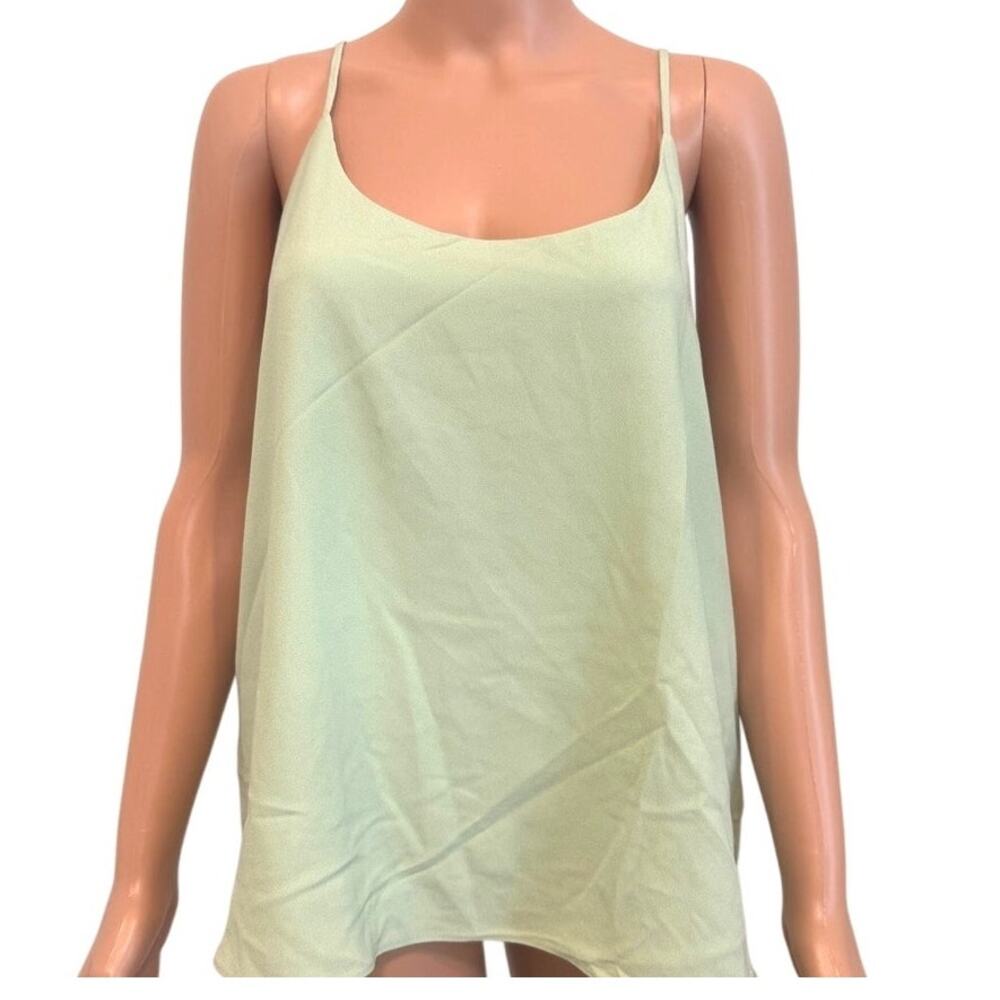 new Nordstrom XL cami top mint flounce drapey TS 307848